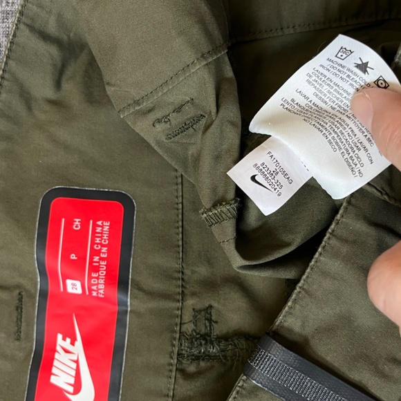 Nike Tech Bonded Jogger Pants - Men's Size 28 - Green - Picture 7 of 12